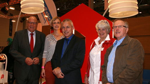 Reha Politiker am Stand