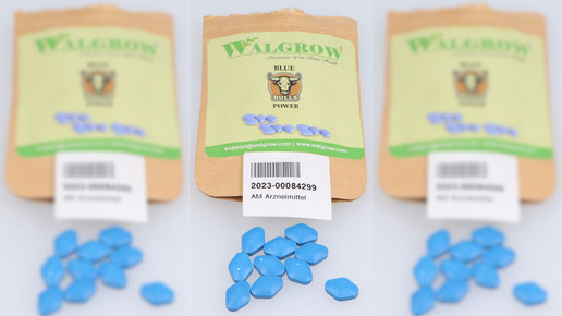 „Blue Bulls Power“: Blaue Pillen mit Sildenafil