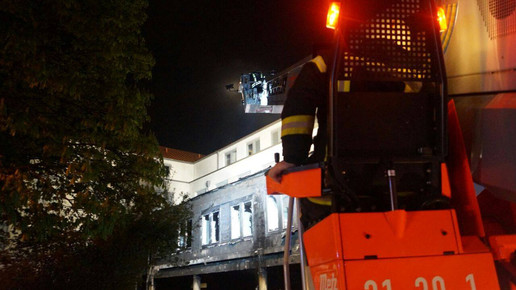 Brand AErztehaus 8 Feuerwehr Wolfenbuettel