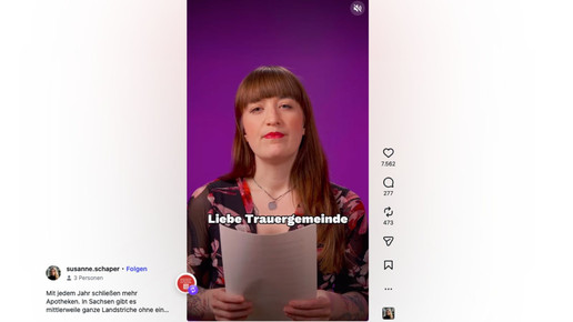 Screenshot des Beitrags: Im Bild Heidi Reichinnek