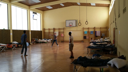 fluechtlinge turnhalle michaelwilke