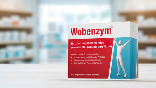 Wobenzym-Packung im neuen Design