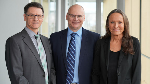 Dr. Christian Pfeiffer, Dr. Peter Heinz und Dr. Claudia Ritter-Rupp