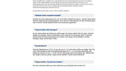 Online Apotheke Europe Homepage Viagra Kommentare Screenshot