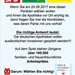 Flyer gegen SPD, Grüne und FDP