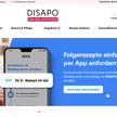 Ein Screenshot der Startseite von Disapo.de