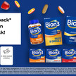 Mehrere Bion3-Produktverpackungen vor blauem Hintergrund mit Text "33% Cashback* Hol dir dein Geld zurück!" und drei Piktogrammen zur Cashback-Aktion
