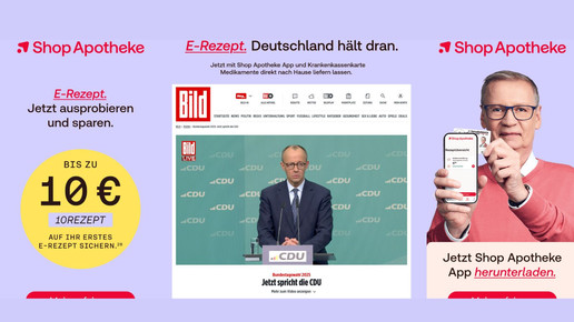 Jauch trifft Merz: Shop Apotheke bei Bild.de