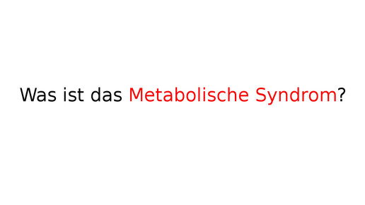metabolisches syndrom pruefungsfrage aa