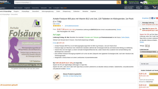 160519 avitale folsaeure amazon screenshot
