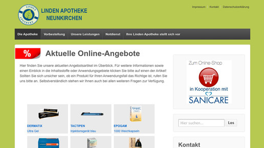 sanicare lindenapo neunkirchen screenshot