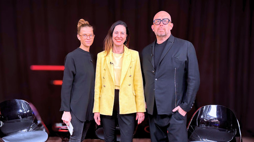 Nadine Tröbitscher, Anja Zierath und Thomas Bellartz im APOTHEKE LIVE