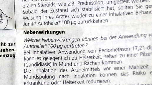 beipackzettel nebenwirkungen eh