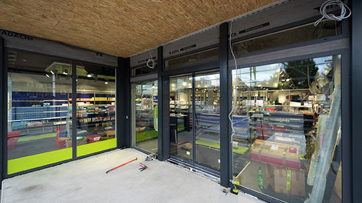 20151117 easy Apotheke Errichtung Eingang e AModul easy