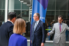 Goeller beim Besuch von Kanzler Friedrich Merz in Barleben
