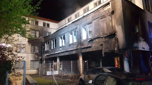 Brand AErztehaus 4 Feuerwehr Wolfenbuettel