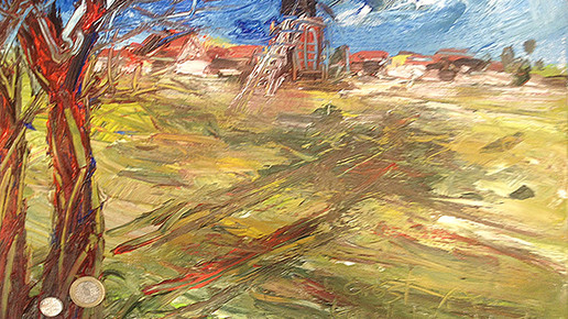 Kaputte Windmu  hle bei Gro  st