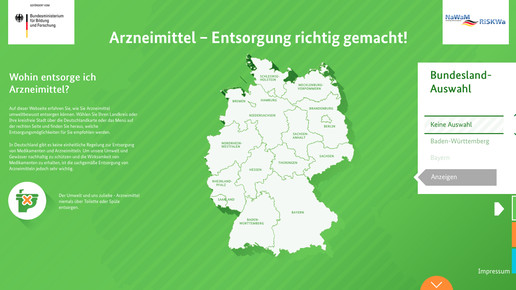 arzneimittelentsorgung screenshot