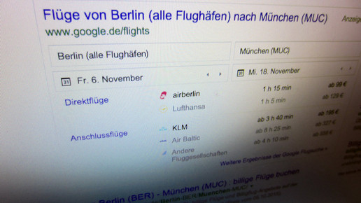 google flights suchergebnis aa