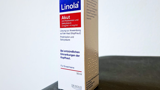 Eine Packung Linola Akut