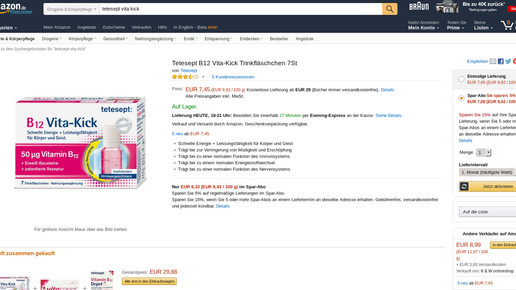 160519 tetesept vitakick amazon screenshot