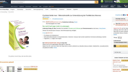 160519 cyclotest fertileman amazon screenshot