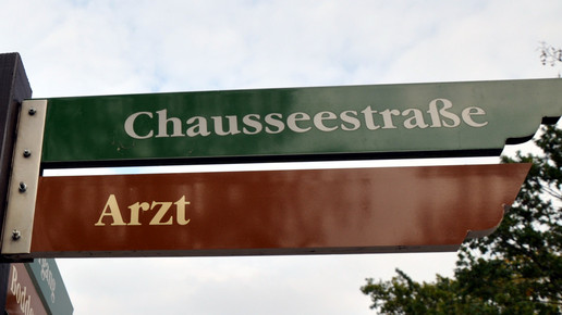 Wegweiser zum Arzt