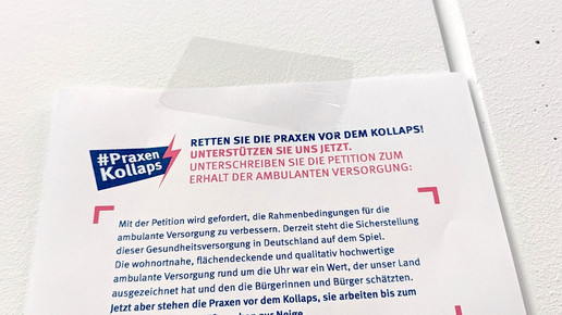Protestaktion: Praxen sammeln Unterschriften