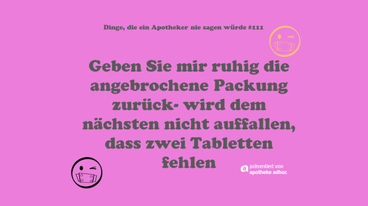 dinge die ein apotheker nie sagen wuerde 111 ddeansw
