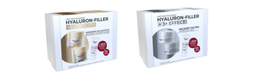 Packshots Eucerin Hyaluron-Filler + Elasticity Pflegeset 