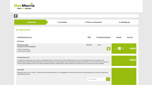 docmorris mydealz ibuprofen600 02 screenshot