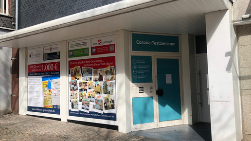Testzentrum in ehemaliger Apotheke