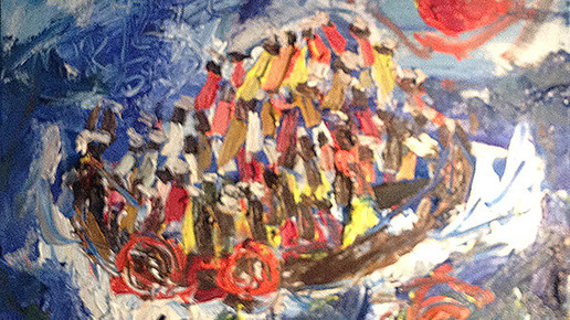 Unter Todesgefahr auf steinigem  tausende km-langen Weg nach Europa