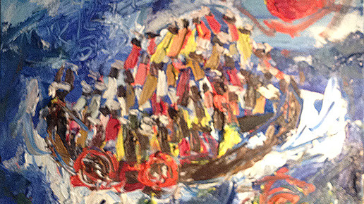 Unter Todesgefahr auf steinigem  tausende km-langen Weg nach Europa