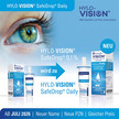 Infografik zur Produktumstellung: HYLO-VISION® SafeDrop® 0,1 % wird ab Juli 2026 zu HYLO-VISION® SafeDrop® Daily. Vorher-Nachher-Vergleich von Packung und Fläschchen mit dem Hinweis: Neuer Name, neue PZN, gleicher Preis.