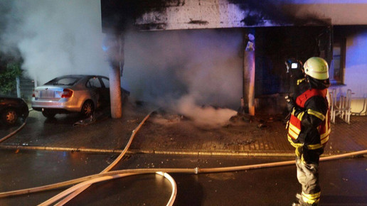 Brand AErztehaus 7 Feuerwehr Wolfenbuettel