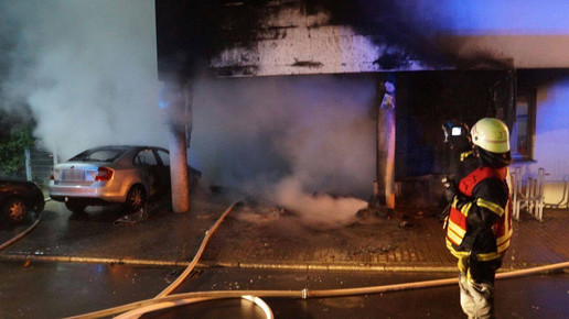 Brand AErztehaus 7 Feuerwehr Wolfenbuettel