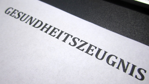gesundheitszeugnis aa