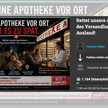 „Wohnortnahe Apotheken schützen, bevor es zu spät ist“ Screenshot der Petiotion „ Rettet unsere Apotheken! Verbot des Versandhandels aus dem Ausland!“ auf der Plattform OpenPedition