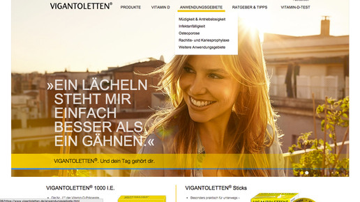 vigantoletten alte website screenshot