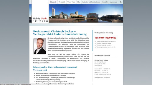 richtigrecht-website screenshot