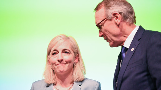 Foto: Thomas Preis mit Gesundheitsministerin Nina Warken (CDU)