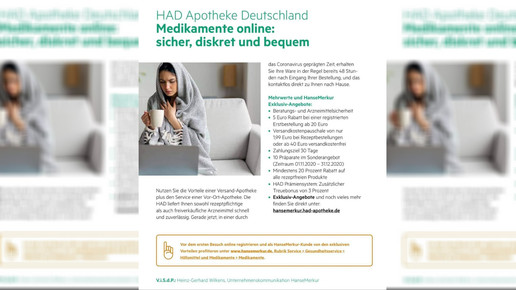 Rx-Boni-Missverständnis: HAD Apotheke korrigiert Werbung
