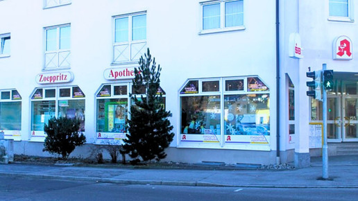 Die Zoeppritz-Apotheke von außen. Mehr dazu im Artikel.