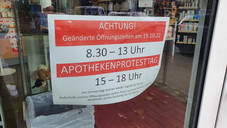 Bilder vom Apothekenstreik