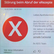 ADG-Meldung zur E-Rezept-Störung am 10.2.26