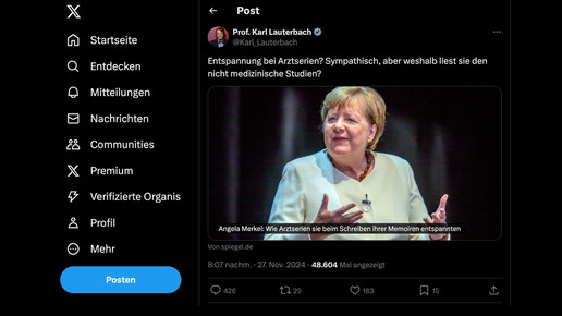 Backfire auf X: Lauterbach kritisiert Merkel