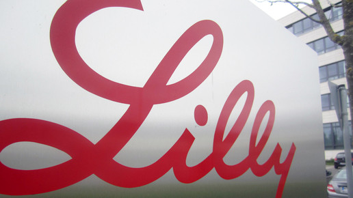 Foto: Schriftzug des Herstellers Lilly.