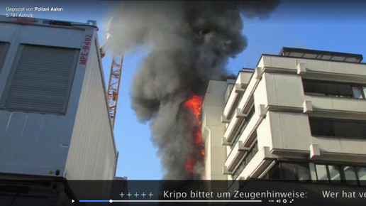 Brand 3 Polizei Aalen