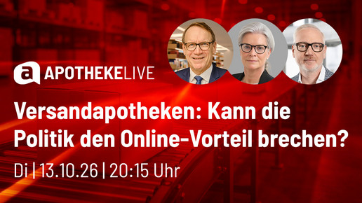 APOTHEKE LIVE am Dienstag, 13. Oktober 2026
